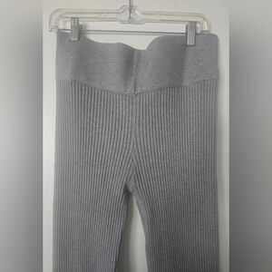 Womens Ribbed Leggings Gray Sz 2x